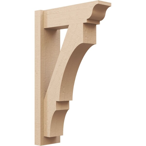 Ekena Millwork 6-in W x 18-in D x 30-in H Balboa Trad Rough Cedar Woodgrain TimberThane Outlooker, Primed Tan OUTUR060X18X30BOA04RCPR - main